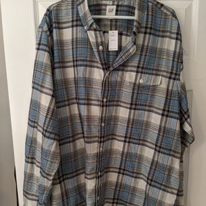 Gap Plaid Long sleeve shirt XXL